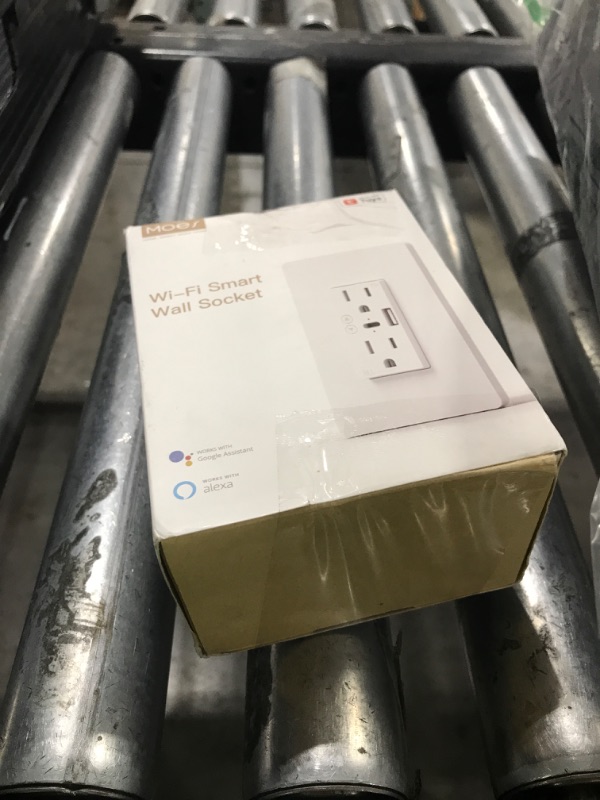Photo 1 of MOES Smart USB Wall Outlet Receptacle with Type-C & Type-A Charger, 2.4GHz Wi-Fi in-Wall Plug Socket, Remote Individual Control On/Off 15Amp, NO Hub Required