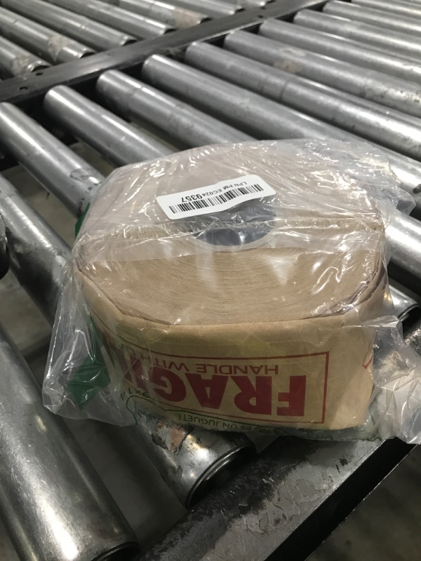 Photo 1 of BOMEI PACK Fragile Printed Kraft Paper Tape,3 Inchx 450 Ft (150 Yards),Reinforced Kraft Tape,Water Activated Kraft Gummed Tape,Brown Kraft Paper Packing Tape for Shipping,Carton Sealing