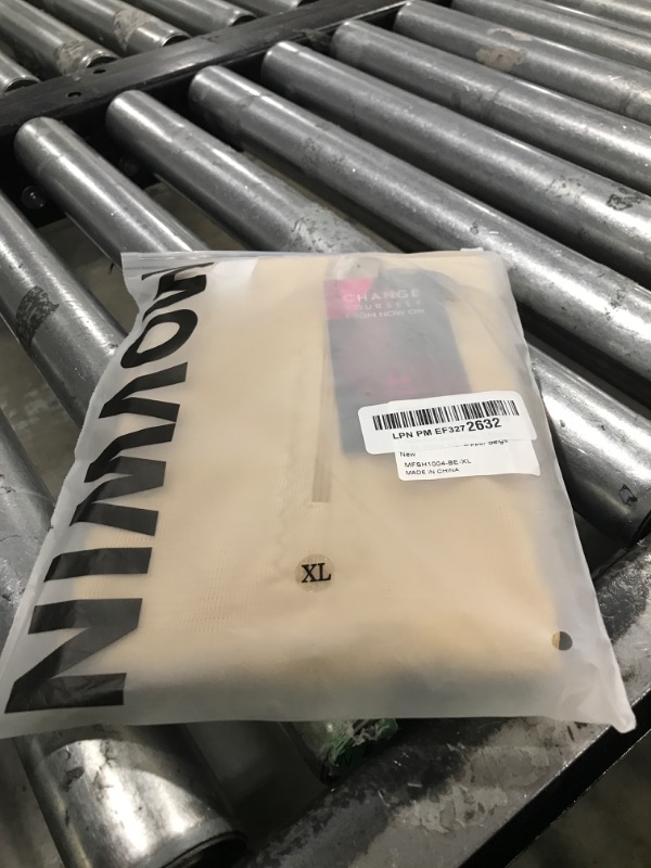 Photo 1 of MOVWIN Postpartum Belly Wrap C Section Panties Belly Band Abdominal Compression Corset Girdle Shorts with Zipper Beige