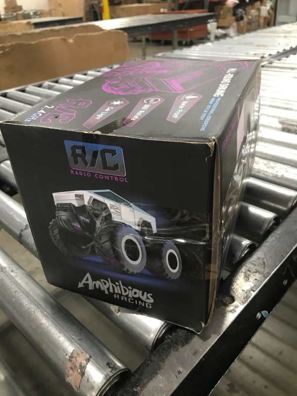 Photo 1 of BLBAISH 1:16 Remote Control Car, 2.4GHz Waterproof RC Cars, 4WD Amphibious RC Truck, All Terrain Off-Road Remote Control Monster Truck, Pick-up RC Car Toy for Boys Girls Ages 6+