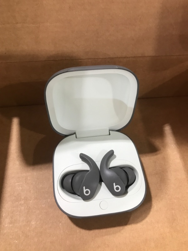Photo 1 of Beats Fit Pro - True Wireless Noise Cancelling Earbuds - Apple H1 Headphone Chip, Compatible with Apple & Android, Class 1 Bluetooth®, Built-in Microphone, 6 Hours of Listening Time – Sage Gray