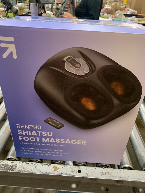 Photo 1 of RENPHO Foot Massager Machine with Heat [2025 Upgraded], FSA HSA Eligible, Foot Massager for Plantar Fasciitis, 3 Heat Levels, Fathers Day Dad Gifts for Women Men, Wireless Control, True Feet Massage