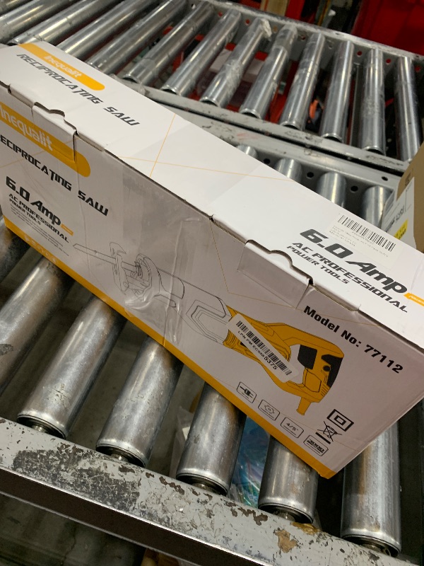Photo 1 of Inequalit 6Amp Reciprocating Saw, 3000SPM Variable Speed Corded Reciprocating Saw with 4/5" Stroke Length, 4-1/2" Max Cutting Depth for Wood, Soft Metal and PVC Pipes Cutting
