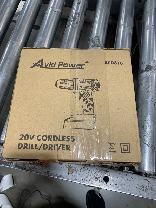 Photo 1 of AVID POWER 20V MAX Lithium lon Cordless Drill Set, Power Drill Kit with Battery and Charger, 3/8-Inch Keyless Chuck, Variable Speed, 16 Position and 22pcs Drill Bits (Red)