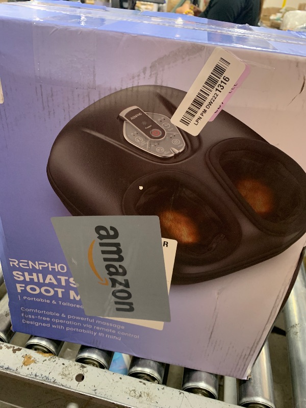 Photo 1 of RENPHO Foot Massager Machine with Heat [2025 Upgraded], FSA HSA Eligible, Foot Massager for Plantar Fasciitis, 3 Heat Levels, Fathers Day Dad Gifts for Women Mom, Wireless Control, True Feet Massage