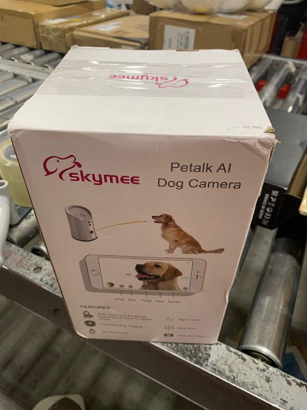 Photo 1 of SKYMEE Petalk AI Dog Camera Automatic Treat Dispenser, 5G&2.4G WiFi HD Pet Camera, Remote Treat Tossing