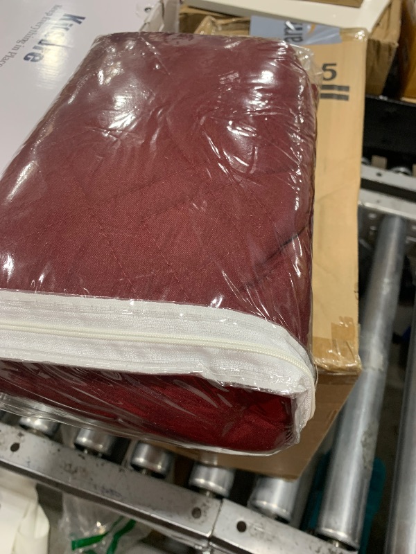 Photo 1 of Ameritex Waterproof Nonslip Recliner Cover Stay in Place, Dog Chair Cover Furniture Protector, Ideal Recliner Slipcovers for Pets and Kids (23", Burgundy)