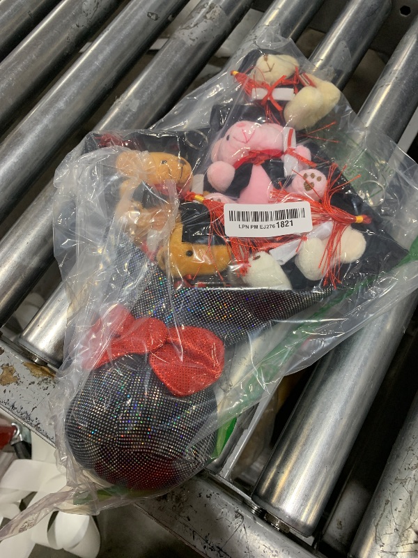 Photo 1 of Tiralia Graduation Plush Bouquet - Set of 5 Adorable Stuffed Animals - Perfect for Graduation Gifts, Commencement Ceremonies, School Celebrations & Grad Party Decor