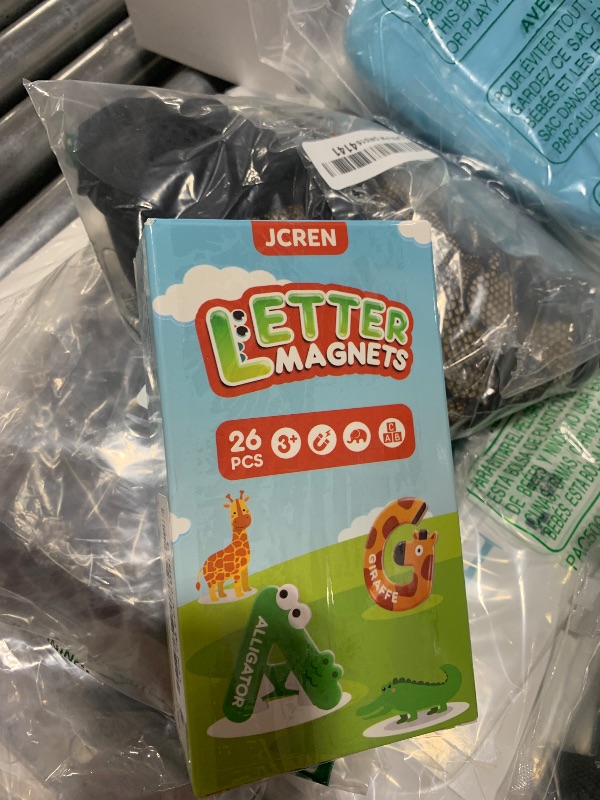 Photo 1 of JCREN Jumbo Magnetic Letters Animals Alphabet Toys,Fridge Magnets Stick Large ABC Alphabet Uppercase Toy Set Preschool Learning Spelling Refrigerator Gift for 3 4 5 Year Old Toddler Kids Boys Girls