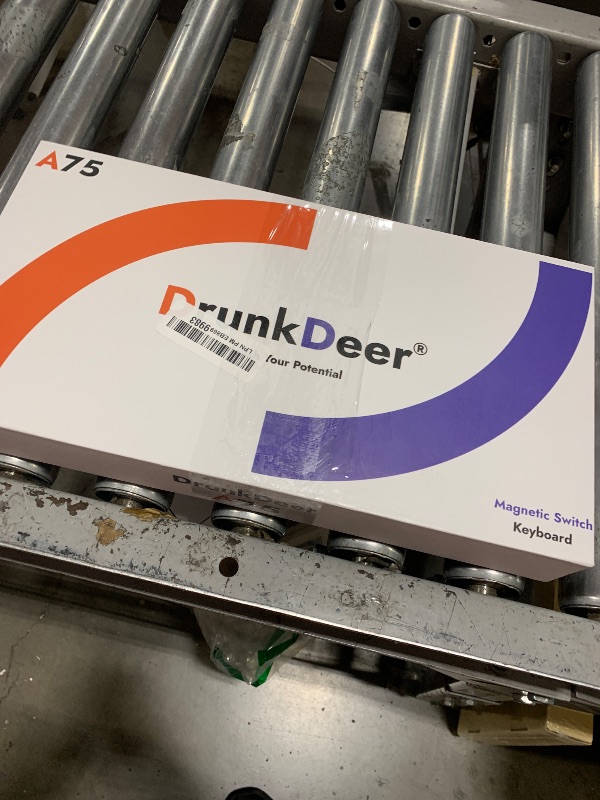 Photo 1 of DrunkDeer A75 Rapid Trigger Mechanical Keyboard Magnetic Switch Keyboard TKL RGB 75% Layout Wired USB Compact Gaming Keyboard 82 Keys with Knob Black, Barebone