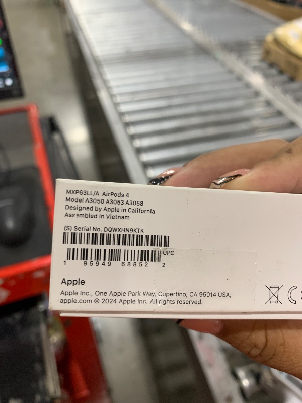 Photo 1 of Apple AirPods 4 Wireless Earbuds, Bluetooth Headphones, Personalized Spatial Audio, Sweat and Water Resistant, USB-C Charging Case, H2 Chip, Up to 30 Hours of Battery Life, Effortless Setup for iPhone