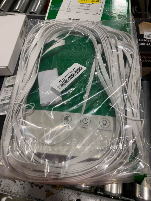 Photo 1 of Jadaol Cat 6 Ethernet Cable 50 ft, Outdoor & Indoor 10Gbps Support Cat8 Cat7 Network, Flat RJ45 Internet LAN Computer Patch Cable for Router, Modem, Switch, Gaming Consoles, Streaming Devices, White