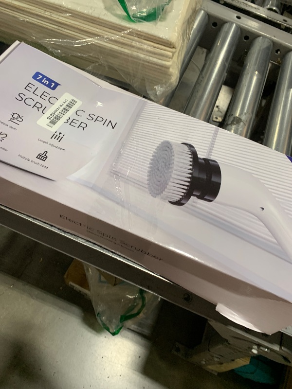 Photo 1 of Electric Spin Scrubber, 2025 Upgrade 7 in 1 Electric Cleaning Brush,360RPM Powerful Cleaning, 1.5H Bathroom Scrubber Dual Speed with Extension Arm for Kitchen, Car, Tile, Wall, Floor, Shower