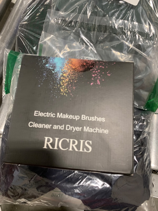 Photo 1 of RICRIS Electric Makeup Brush Cleaner and Dryer Machine - Super Fast Clean and Dry Make Up Brushes - Automatic Cosmetic Brush Spinner Washer Tools