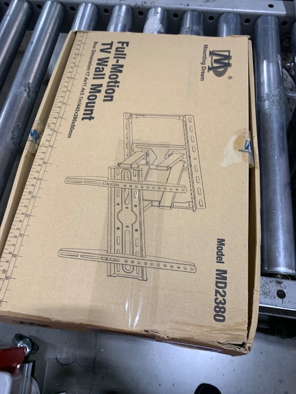 Photo 1 of Mounting Dream TV Wall Mount for 32-65 Inch Television,Mount with Swivel and Tilt, Full Motion Bracket with Articulating Dual Arms, Fits 16inch Studs, Max VESA 400X400 mm, 99lbs, MD2380