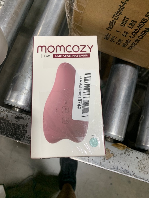 Photo 1 of Momcozy Warming Lactation Massager 2-in-1, Soft Breast Massager for Breastfeeding, Heat + Vibration Adjustable for Clogged Ducts, Improve Milk Flow, Blue-Green