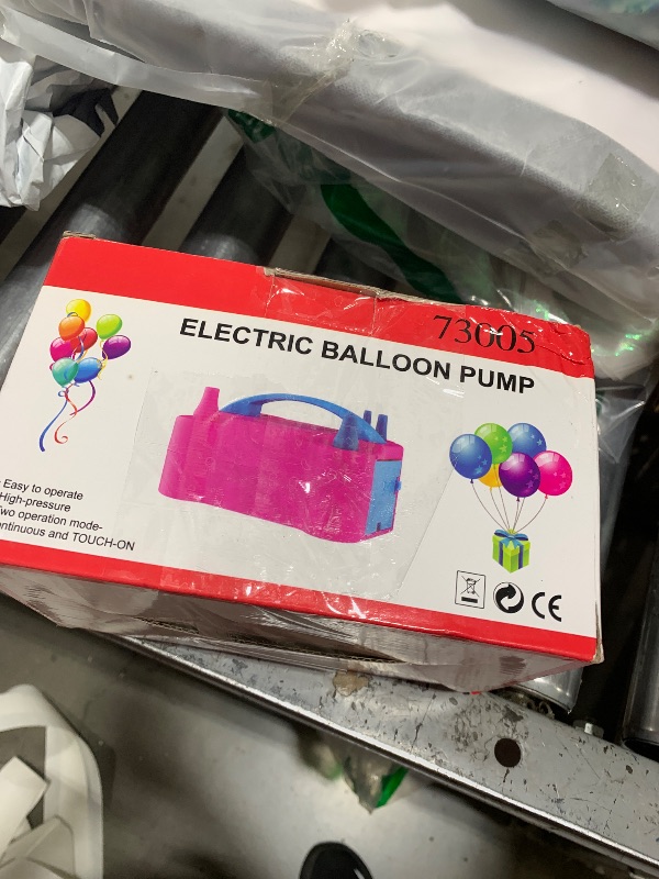 Photo 1 of Chamvis Balloon Pump Electric, 110V 600W Balloon Pump Inflate, Air Pump for Balloons: Balloon Blower Machine for Fast and Easy Filling Balloons
