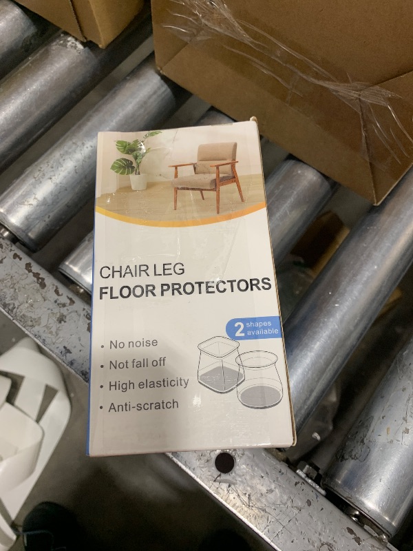 Photo 1 of 24 Pcs Chair Leg Floor Protectors for Hardwood Floors Silicone Covers to Protect Wood Tile Floors Felt Pads Furniture Leg Caps Non Slip Reduce Noise (Fit:1.3"-2")