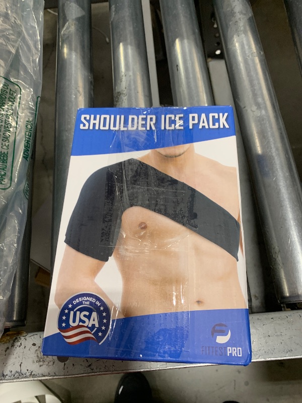 Photo 1 of Fittest Pro Shoulder Ice Pack Wrap, HSA or FSA Eligible, Reusable Cold Therapy Wrap for Tendonitis, Swelling, Rotator Cuff, and Recovery