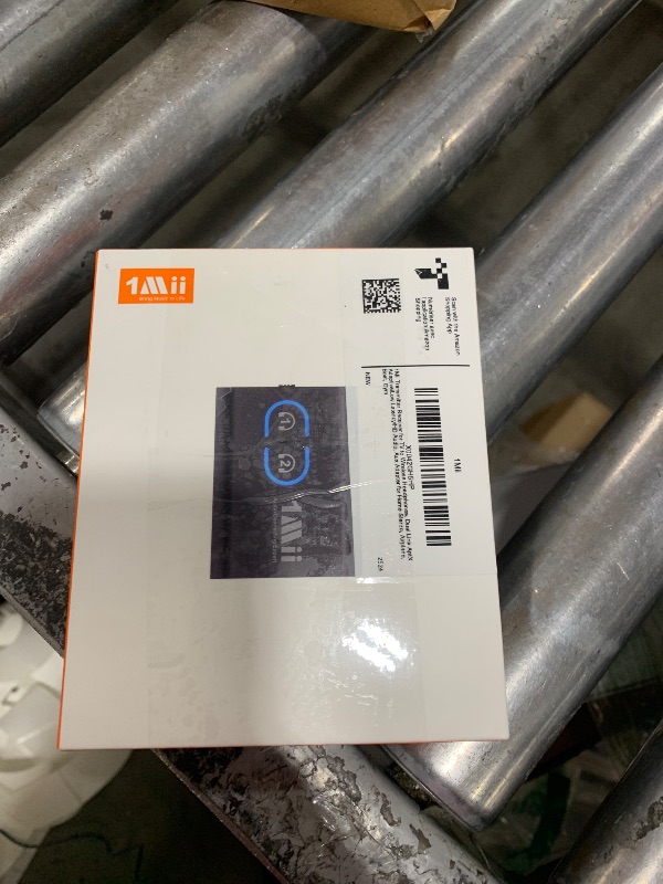 Photo 1 of 1Mii Bluetooth 5.3 Transmitter Receiver for TV to Wireless Headphones, Dual Link AptX Adaptive/Low Latency/HD Audio, Aux Adapter for Home Stereo, Airplane, Boat, Gym