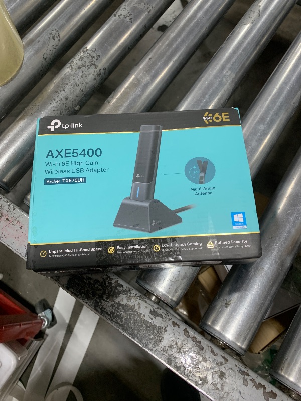 Photo 1 of TP-Link AXE5400 WiFi 6E USB Adapter for Desktop PC (Archer TXE70UH) Tri-Band Wireless Network Adapter, Ultra-Low Latency, MU-MIMO, OFDMA, Refined Security, WPA3, Supports Windows 11/10