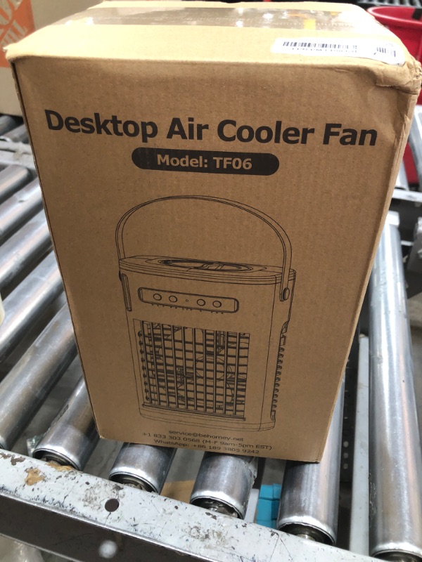 Photo 1 of FANCOLE 4-IN-1 Small Air Conditioner w/ 2 Ice Packs, 16.5ft Remote, 1200ML Tank, 7H Smart Timer, 3Speed & 2Cool Mist Personal Air Conditioner, 7-Color Light Portable AC Unit for Bedroom Cover 100Sq.ft