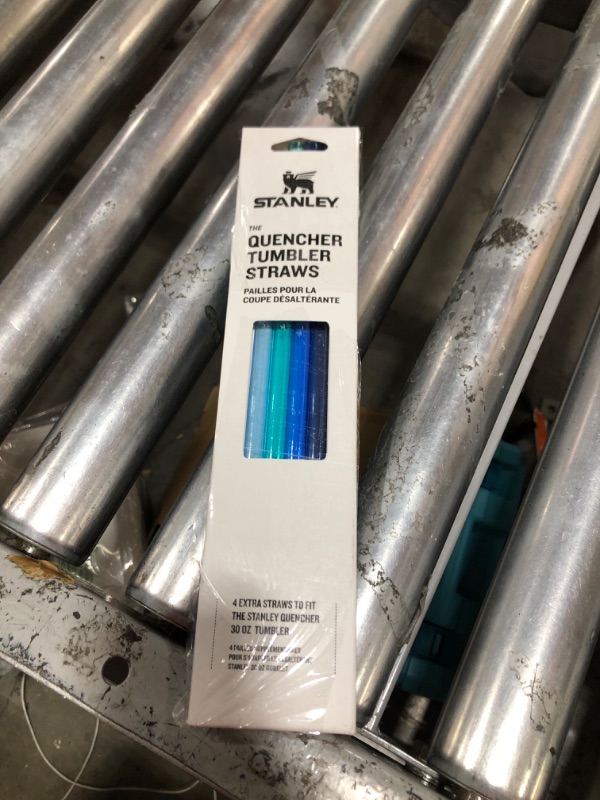 Photo 1 of Stanley Quencher Tumbler Straws for 30 oz | Reusable Replacement Straws for Tumbler with Handle | Stainless Steel Drinking Cup Accessory | BPA-Free | Blue Multi Pack