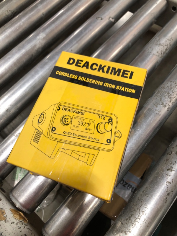 Photo 1 of Deackimei Cordless Soldering Iron Station for Dewalt 20V Max Battery, Temperature Adjustable, Auto Sleep & Low Voltage Protection, °C/ºF Conversion, OLED Digital Display, Lead-Free Solder (Tool Only)