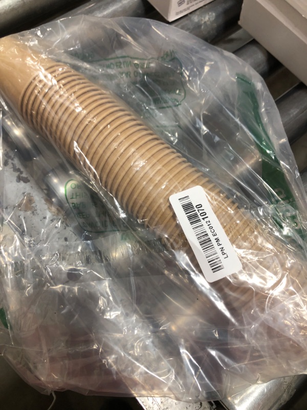 Photo 1 of Restaurantware RW Base 4 Ounce Eco-Friendly Drink Cups 50 Unbleached Paper Cups - Single Wall No Artificial Dyes Brown Paper Recyclable Coffee Cups Leakproof Matching Lids Sold Separately