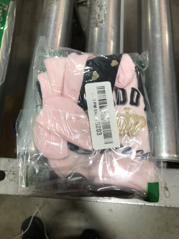 Photo 1 of Hudson Baby Unisex Baby Cotton Bib and Headband or Caps Set, Daddys Princess, One Size