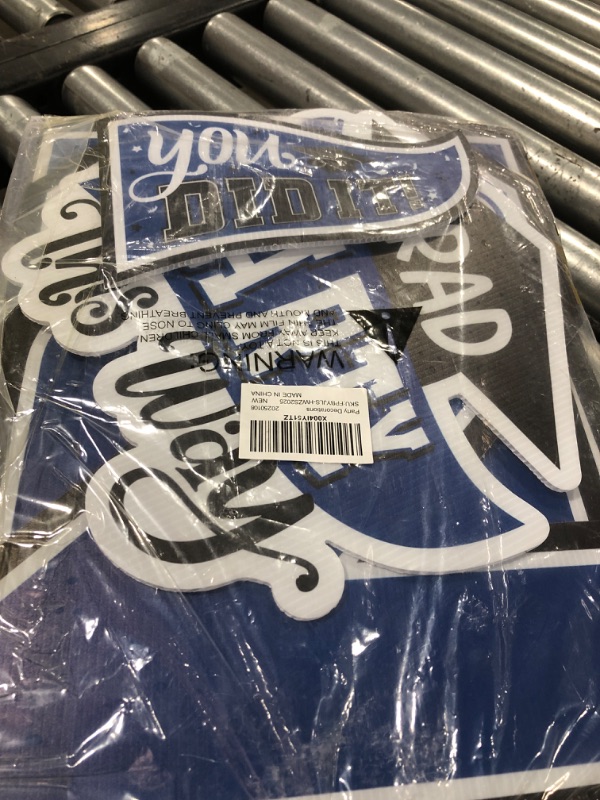 Photo 1 of Blue Themed Graduation Decorations 2025 - Graduation Yard Signs Class of 2025,Congratulate Graduation yard signs - Graduation Party Supplies for High School & Graduation Party Decorations
