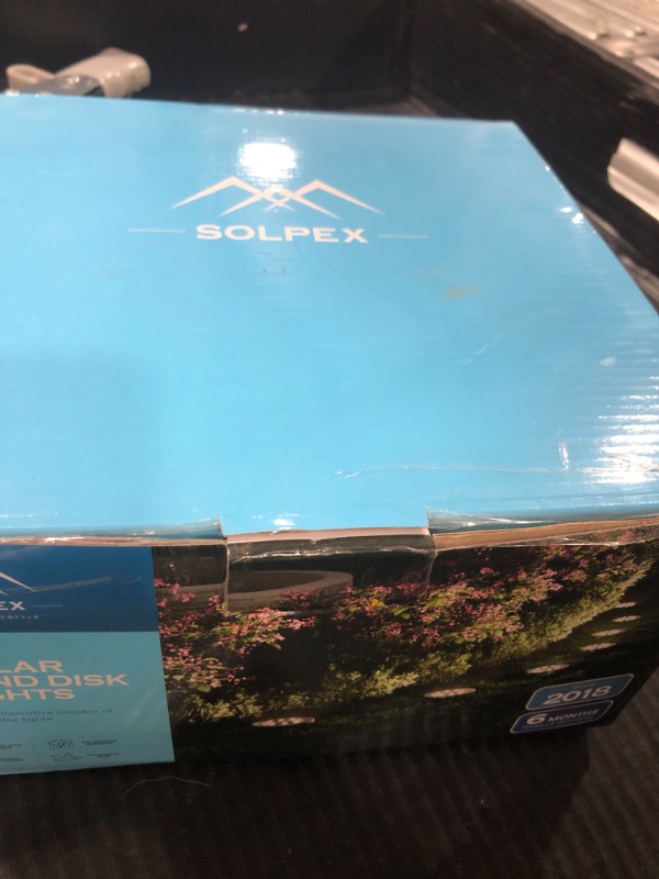 Photo 1 of SOLPEX Solar Ground Lights, 16 Pack Solar Lights Outdoor Waterproof, 8 LED Solar Powered Landscape Lighting for Garden Yard Patio Pathway Driveway Walkway (Cool White)