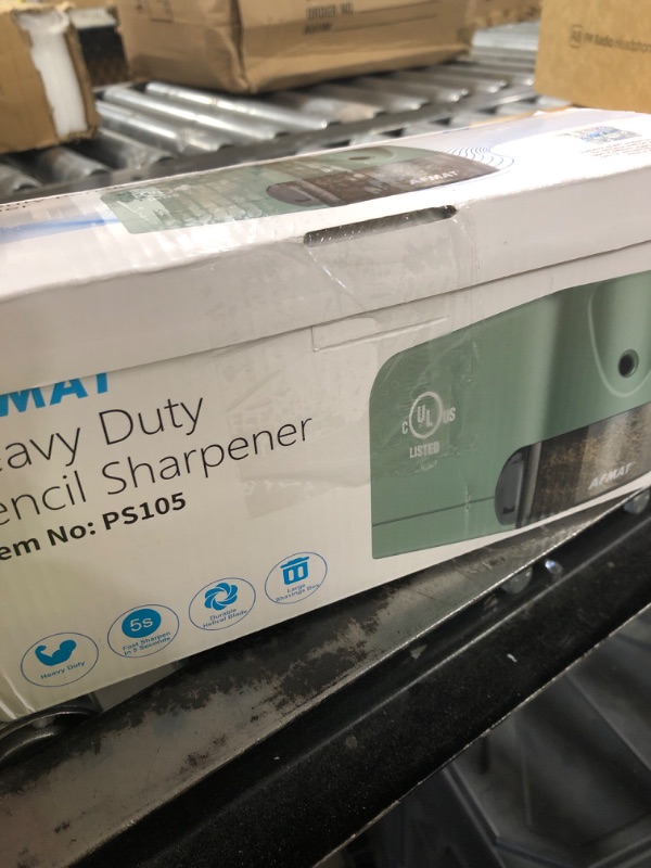 Photo 1 of Electric Pencil Sharpener Heavy Duty, AFMAT for Classroom, UL Listed Plug in Pencil Sharpener for 6.5-8mm No.2/Colored Pencils, w/Upgraded Helical Blade(Sharpen 10000 Times)