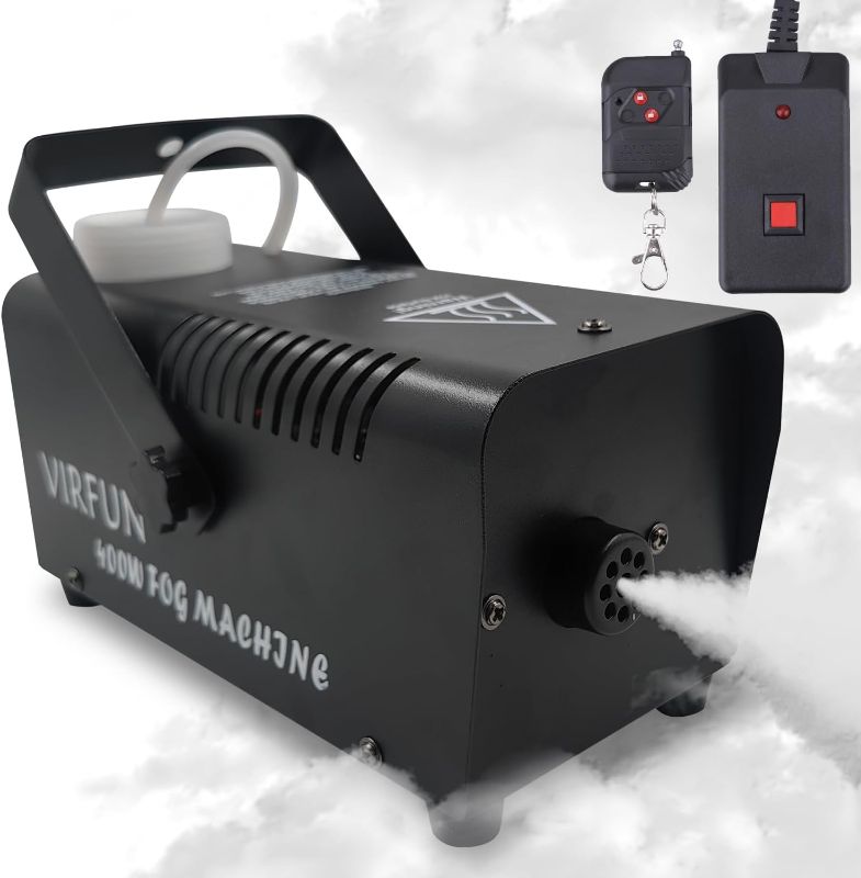 Photo 1 of Fog Machine, Smoke Machine with Wireless&Wired Remote Control for Parties Halloween Wedding and Stage Effect, 400W