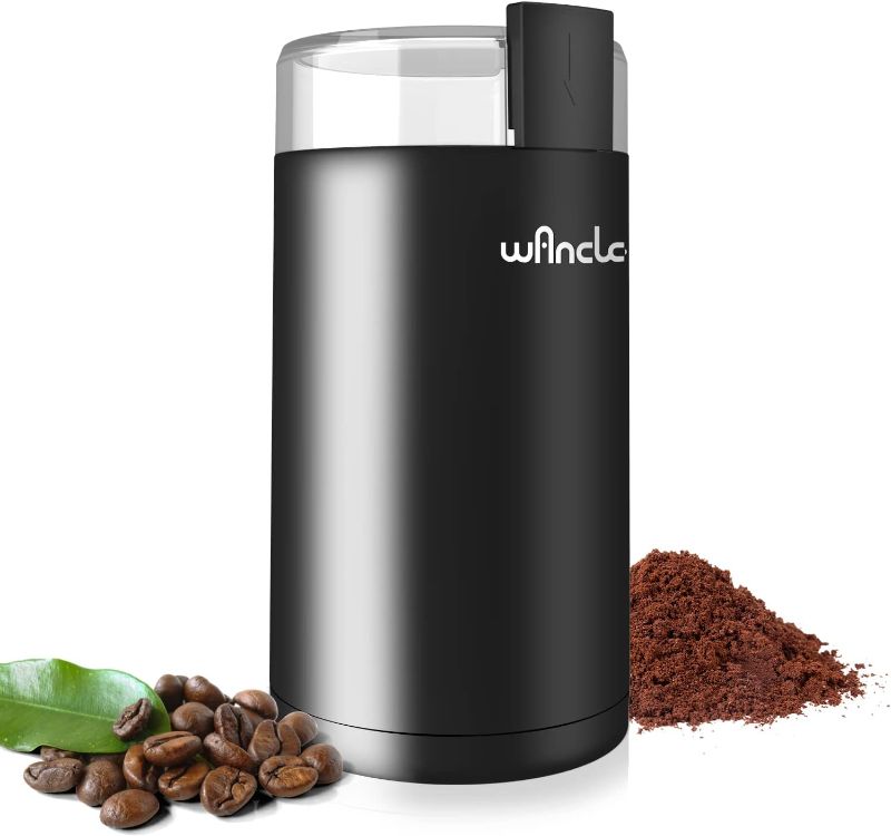 Photo 1 of Wancle Electric Coffee Grinder, Spice Grinder, One Touch Coffee Mill for Beans, Spices and More, with Clean Brush Black