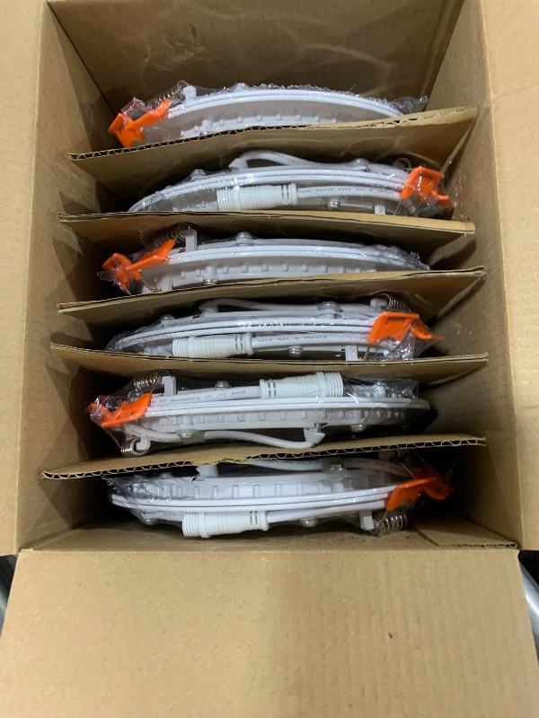 Photo 1 of Sunco 24 Pack 4 Inch LED Recessed Light, Ceiling Canless Recessed Lights, Baffle Trim, 850 LM, 10W, Selectable CCT 2700K/3000K/3500K/4000K/5000K, Dimmable, Wafer Thin with Junction Box
