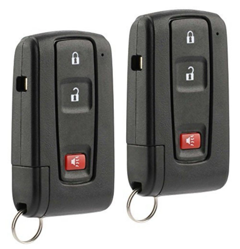 Photo 1 of fits Toyota Prius 2004 2005 2006 2007 2008 2009 Key Fob Cover Case Shell Keyless Entry Remote, Set of 2