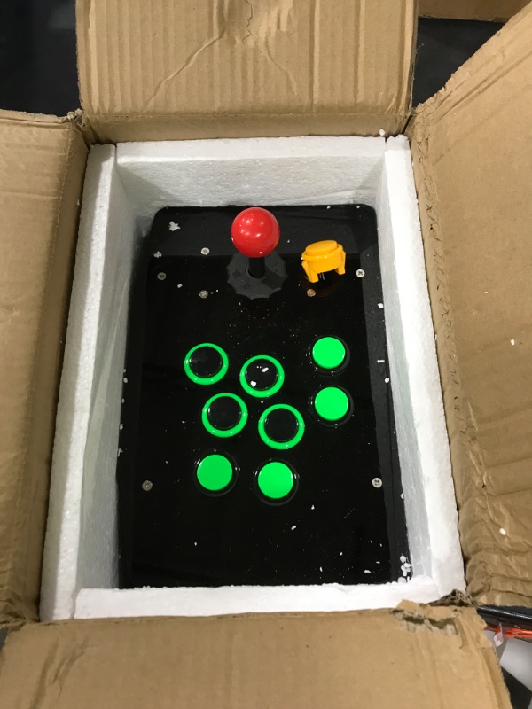 Photo 1 of USB Arcade Fighting Joy stick Controller, Arcade Fight Stick, Game Console No Delay for PC Computer Games