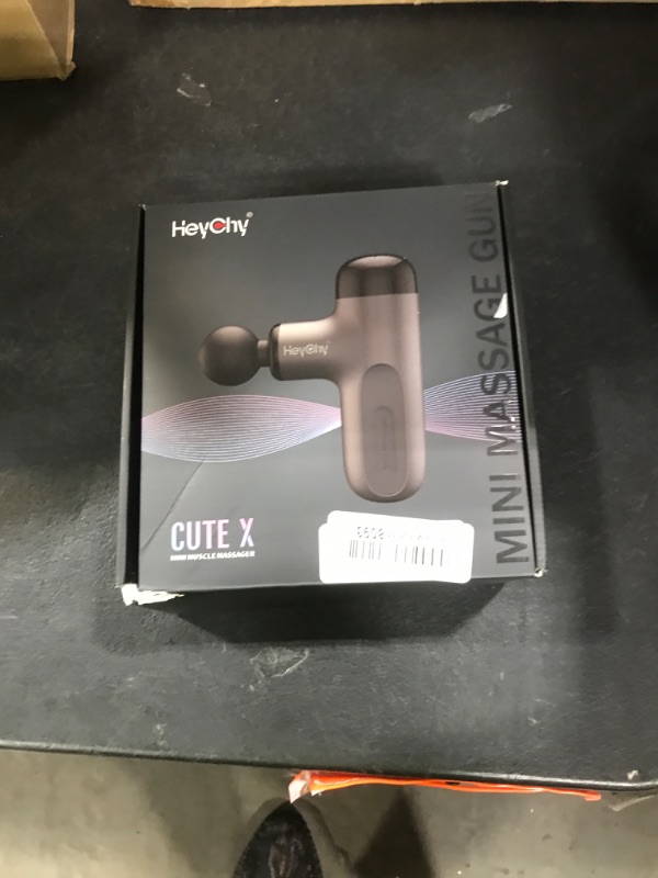 Photo 1 of HEYCHY Mini Massage Gun with Heat, Deep Tissue Massage Gun, Portable Percussion Muscle Massager with 4 Massage Heads for Athletes