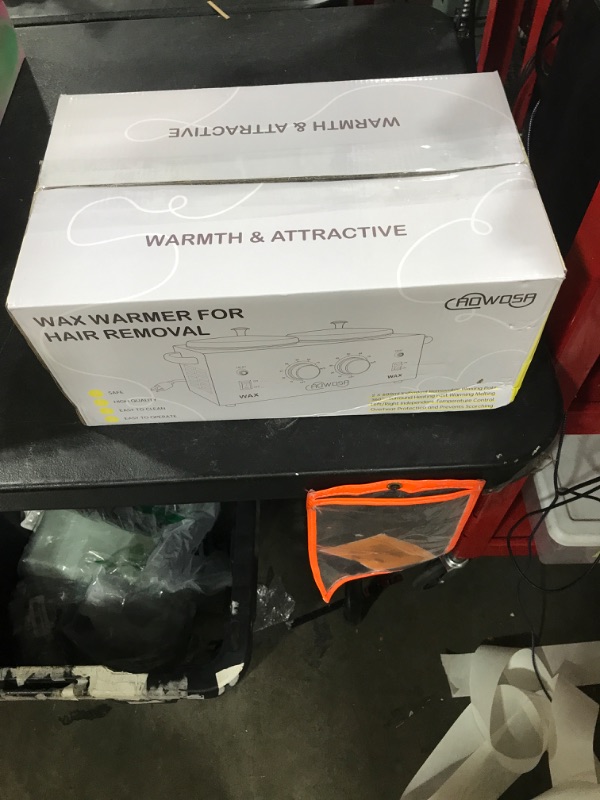 Photo 1 of Double Wax Warmer Professional Electric Wax Heater Machine for Hair Removal, Dual Waxing Pot Paraffin Facial Skin Body SPA Salon Equipment with Adjustable Temperature Set