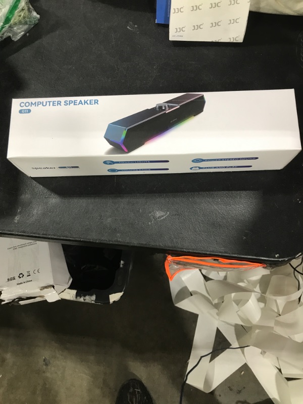 Photo 1 of LENRUE G11 Computer Speakers for Desktop, Touch Lights PC Speakers with Surge Clear Sound, USB C/USB Powered for Computer Desktop PC Laptop Monitor