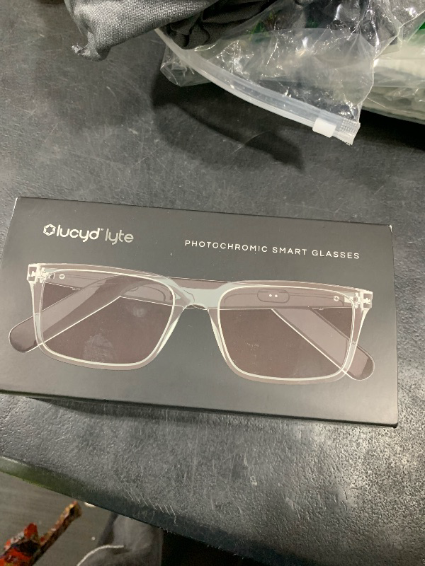 Photo 1 of Lucyd Lyte (2025 Version) Smart Glasses for Men - Bluetooth Smart Eyewear with Light Adaptive Photochromic Lenses, Open Ear Speakers & Microphone - Eclipse (Standard)