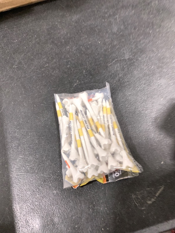 Photo 1 of Pride PTS Plastic Golf Tees - Combo 50 Pack - 40 2-3/4” and 10 1-1/2” - #1 Brand on Tour - The Perfect Tee for Any Hole