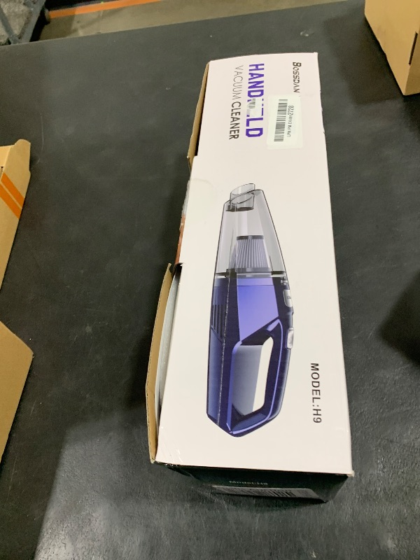 Photo 1 of Bossdan Handheld Vacuum Cordless,Car Vacuum Cleaner Portable with Powerful Suction/Multi Accessories,Low-Noise Lightweight Mini Hand Vacuum Cordless Rechargeable for Car,Office and Home Cleaning