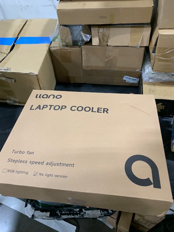 Photo 1 of llano Laptop Cooling Pad, Gaming Laptop Cooler with Powerful Turbo Cooling Fan(5.5inch Diameter), Infinitely Variable Speed, Touch Control, 3-Port USB A, Sealed Foam for Fast Cooling Laptop 15.6-21in