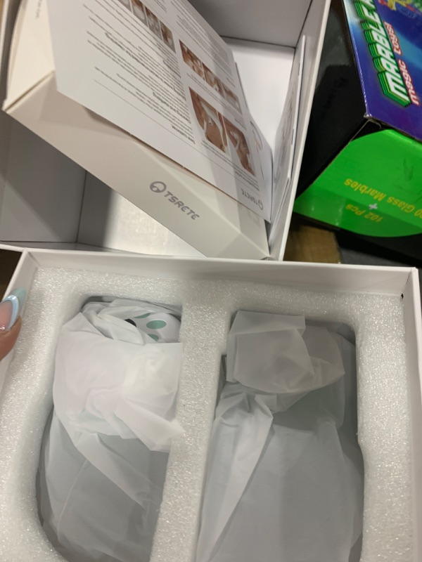 Photo 1 of TSRETE Double Wearable Breast Pump, Electric Hands-Free Breast Pumps with 2 Modes, 9 Levels, LCD Display, Memory Function Rechargeable with Massage and Pumping Mode 24mm Flange-Green