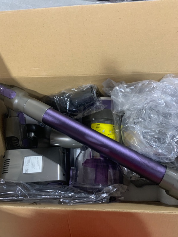 Photo 1 of WLOTPO Vacuum Cleaners for Home,Cordless Vacuum Cleaner with Powerful Suction,Stick Vacuum Cleaner Rechargeable,Up to 35 Mins,Lightweight Vacuum for Pet Hair,Carpet,Floor(Purple)