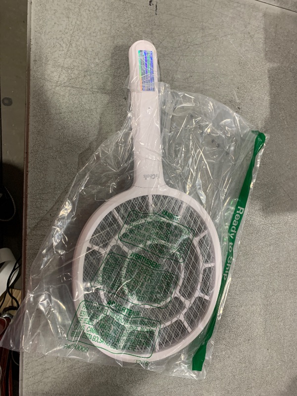 Photo 1 of YsChois Electric Fly Swatter, Bug Zapper, Mosquito Zapper Racket | Gold Zone Voltage, Densest 3 mm Mesh, Apple-Like Weight - AA Battery Powered (not incl.) - Indoor & Outdoor Use with Pro Swat Tips