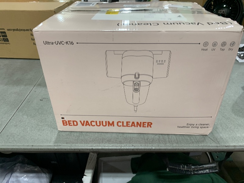 Photo 1 of Mattress Vacuum Cleaner Bed Vacuum Cleaner with 16Kpa Suction 253.7nm UV-C Light & 40000 Rpm/Min Brushroll Rotation & HEPA Filter & Heating Tech, Includes A Spare Filter ,600W, (Ultra-UVC-K16, Corded)