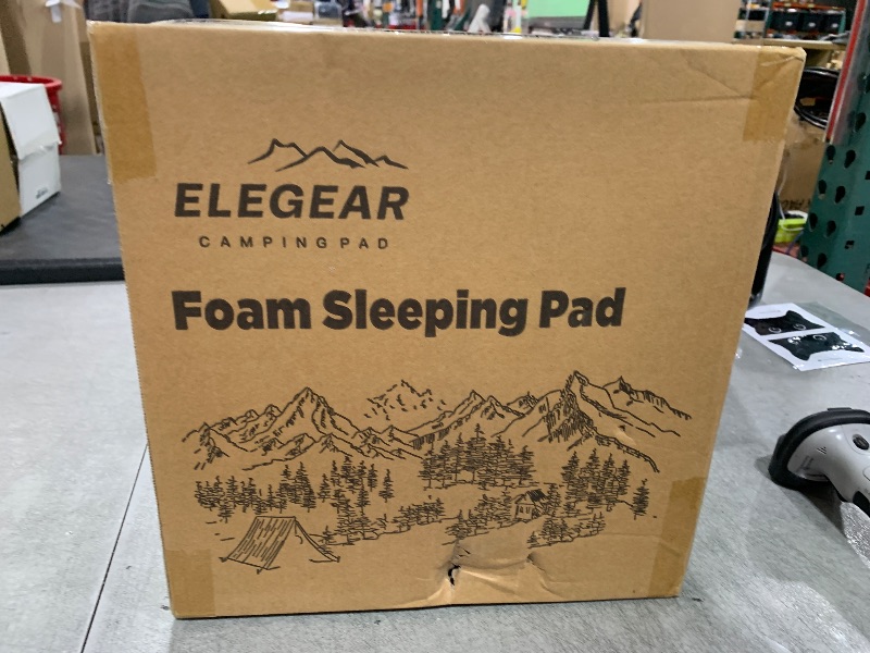 Photo 1 of Elegear Air & Foam Camping Sleeping Pad, HexaFoam Camping Mattress Pad with Built-in Foot Pump Memory Foam Camp Pad 4-Season Camp Sleeping Mat for Travel/Car/Tent, Blue